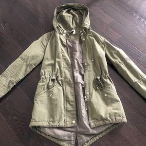 Green H&M utility style jacket